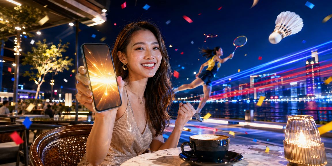 Peminat esport menggunakan telefon pintar di Pulau Pinang